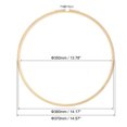 thumbnail image 2 of Unique Bargains 14' Round Bamboo Embroidery Hoop Circle Cross-Stitch Ring, 2 of 5
