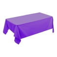 thumbnail image 2 of HHBEAUTY Rectangle Vinyl Tablecloth, Waterproof Spillproof Plastic Backed Table Cloth, Wipe Clean Table Cover for Dining, Buffet Parties and Camping (54" x 72"), 2 of 7