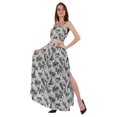 thumbnail image 3 of Bimba 2 Pcs Robe de Plage Aguichant pour Femmes Imprimée Smockée Crop Top & Longue Jupe Ensemble, 3 of 7