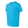 thumbnail image 3 of Softstyle Youth T-Shirt, L, Heather Sapphire, 3 of 3