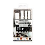 Royal & Langnickel  Acrylic Paint Marker, Variable Tips, White, 4 pack