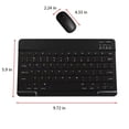 thumbnail image 3 of HAOANBluetooth Keyboard & Mouse Portable BT Wireless Keyboard & Mouse For Android Windows PC Tablet Pink, 3 of 5