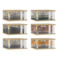 thumbnail image 4 of Milaget Diorama 1:32 Model Car Parking Lot Scene Diacast Car Display Cabinet Simulation DIY Modified Garage 2 Orange, 4 of 4