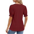 thumbnail image 3 of Économies d'Été Kcavykas Blouses pour Femmes, Hauts Imprimés Mode pour Femmes Manches Courtes Blouse Amusante Col Rond T-Shirt Débardeur, 3 of 4