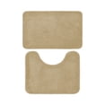 thumbnail image 1 of Yhmxh Bathroom Floor Mat 2 Piece Solid Color AntiDirty Carpet Toilet Bathroom Non Slip Absorbent Floor Mat Bathroom Foot Mat Washable Rug Anti-slip Rug Decorative Rug Rugs for Living Room Outdoor Rug, 1 of 5