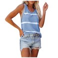 thumbnail image 2 of LSLJS Débardeurs à Col Rond pour Femmes Mode Femmes Été Ample Imprimé T-Shirt à Col Rond Manches Courtes Blouse Décontractée, 2 of 5