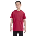 thumbnail image 1 of Jerzees T-Shirt Garçon Heavyweight Blend (29B)-Ventage HTH Rouge-TG, 1 of 1