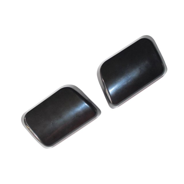 jinwen 2Pcs Headlight Washer Jet Covers, Vehicle Parts Plastic Headlamp Spray Cover for