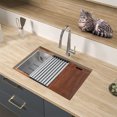 thumbnail image 2 of ALWEN 32 x 19" Stainless Steel Workstation Ledge Single Bowl Sink Undermount, 2 of 8
