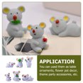 thumbnail image 4 of 6Pcs Resin Koala Bear Figurines Lovely Animals Decorations Desktop Decorations, 4 of 8