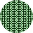 thumbnail image 1 of Ahgly Company Tapis d'Intérieur Lavable à la Machine, Carré, Transitionnel, Vert Pastel, Tapis de Zone, 3 Pieds Carré, 1 of 7
