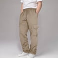 thumbnail image 2 of XZNGL Boys Sweatpants, Drawstring Waist, Multiple Pockets, Polyester Fabric, Relaxed Fit, Ankle-Length Jogger Style, for Daily Wear and Outdoor Activities, 2 of 7
