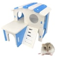 thumbnail image 3 of Hamster House Plastic DIY Double Layer Small Animal Hideout Hamster Play Hut, 3 of 10