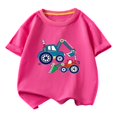 thumbnail image 1 of RXIRUCGD 2025 Vêtements d'Été pour Enfants T-shirt Décontracté Ample à Manches Courtes Col Rond pour Adultes, 1 of 2