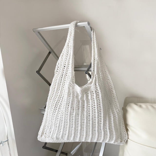 LNGOOR Sac Crochet Design Minimaliste Évidé Vacances