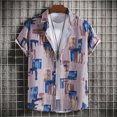 thumbnail image 4 of Cameland Chemise Décontractée à Manches Courtes pour Homme Style Hawaïen de Vacances Blouse T-Shirt, 4 of 9