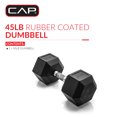 thumbnail image 2 of Haltère hexagonale enduite CAP Barbell, Single 3 - 100 lb, 2 of 7