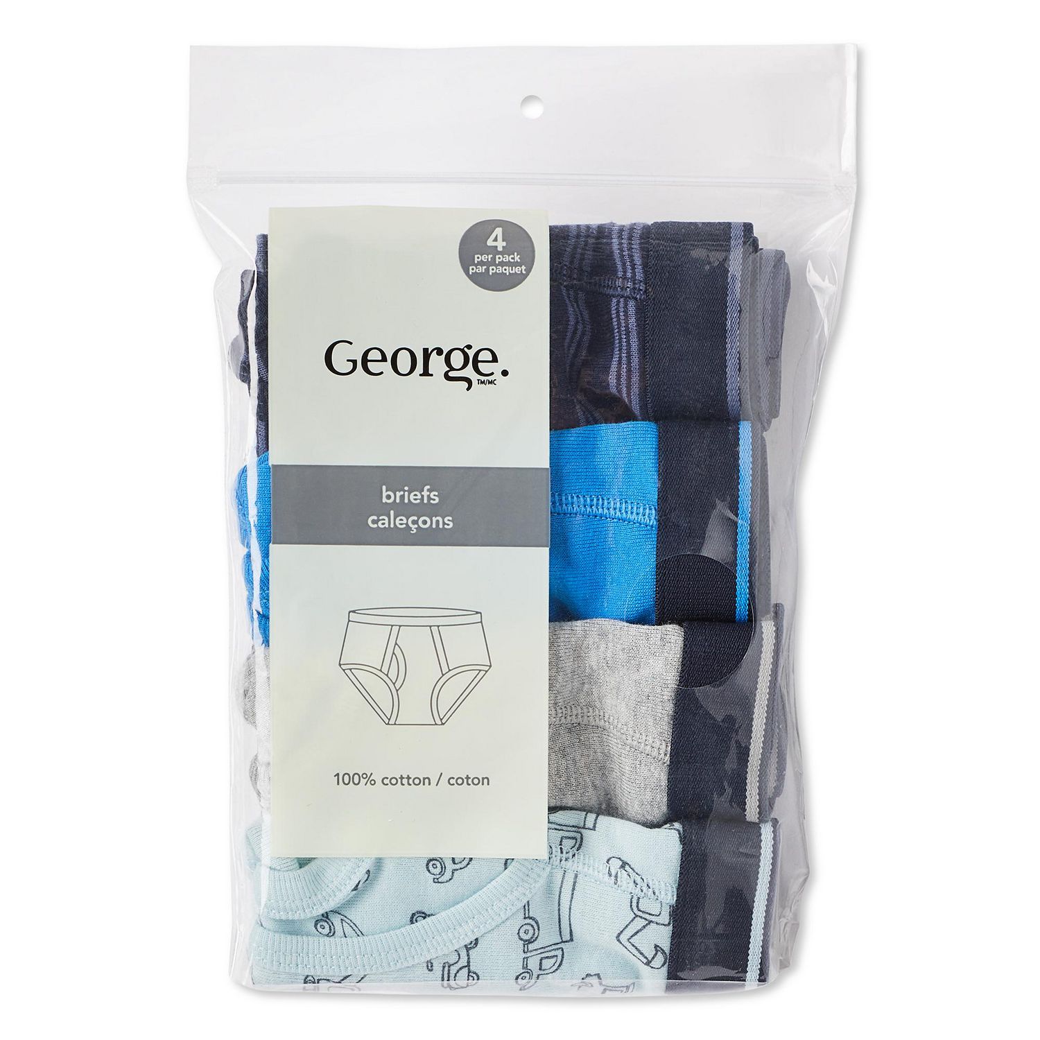 George Toddler Boys' Briefs 4-Pack