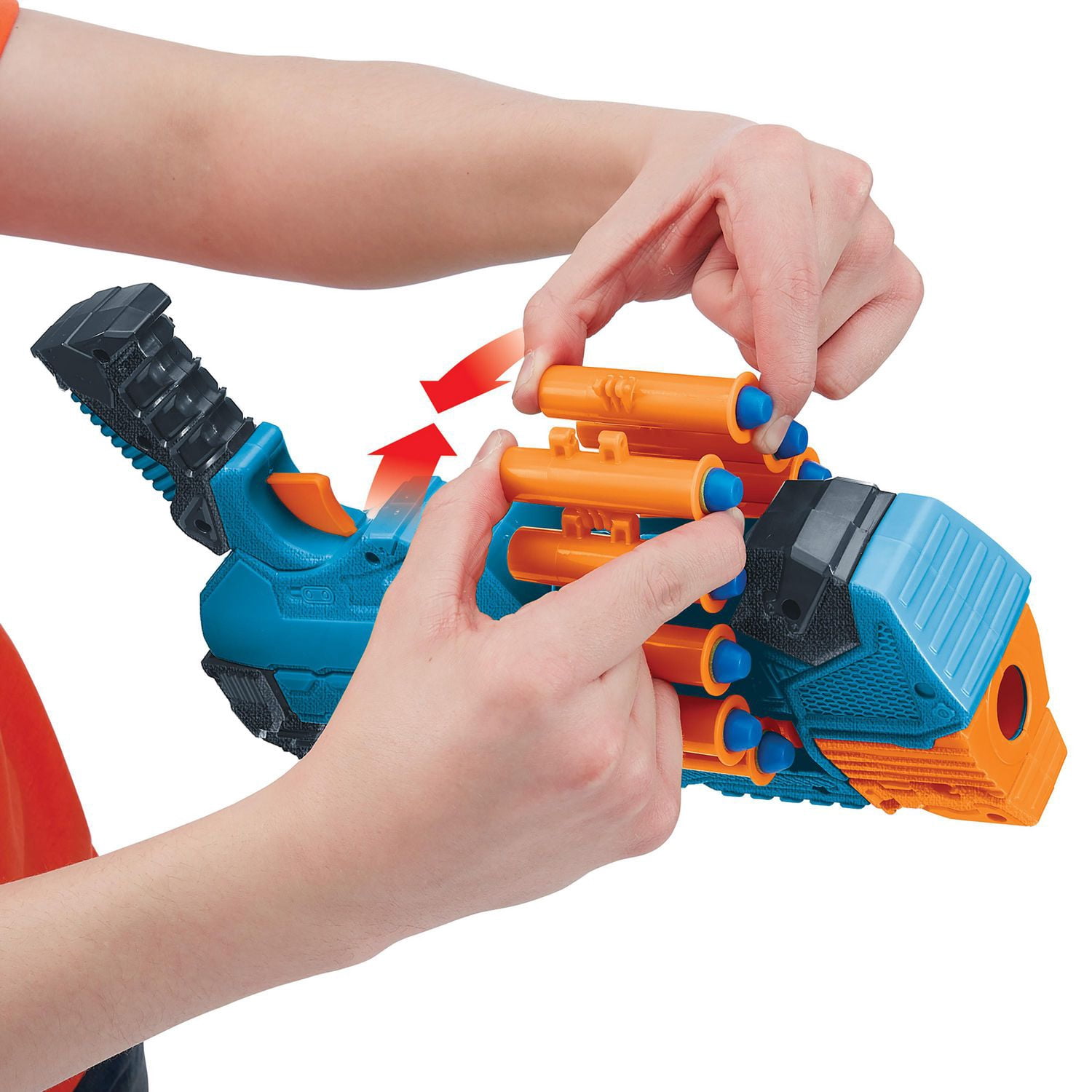 Adventure Force Battle Blazer lance-fléchettes à courroie, Action continue avec courroie ajustable de 12 fléchettes, Inclut 12 fléchettes Accu-Blast, Portée jusqu’à 24 MÈTRES, Âges 8+