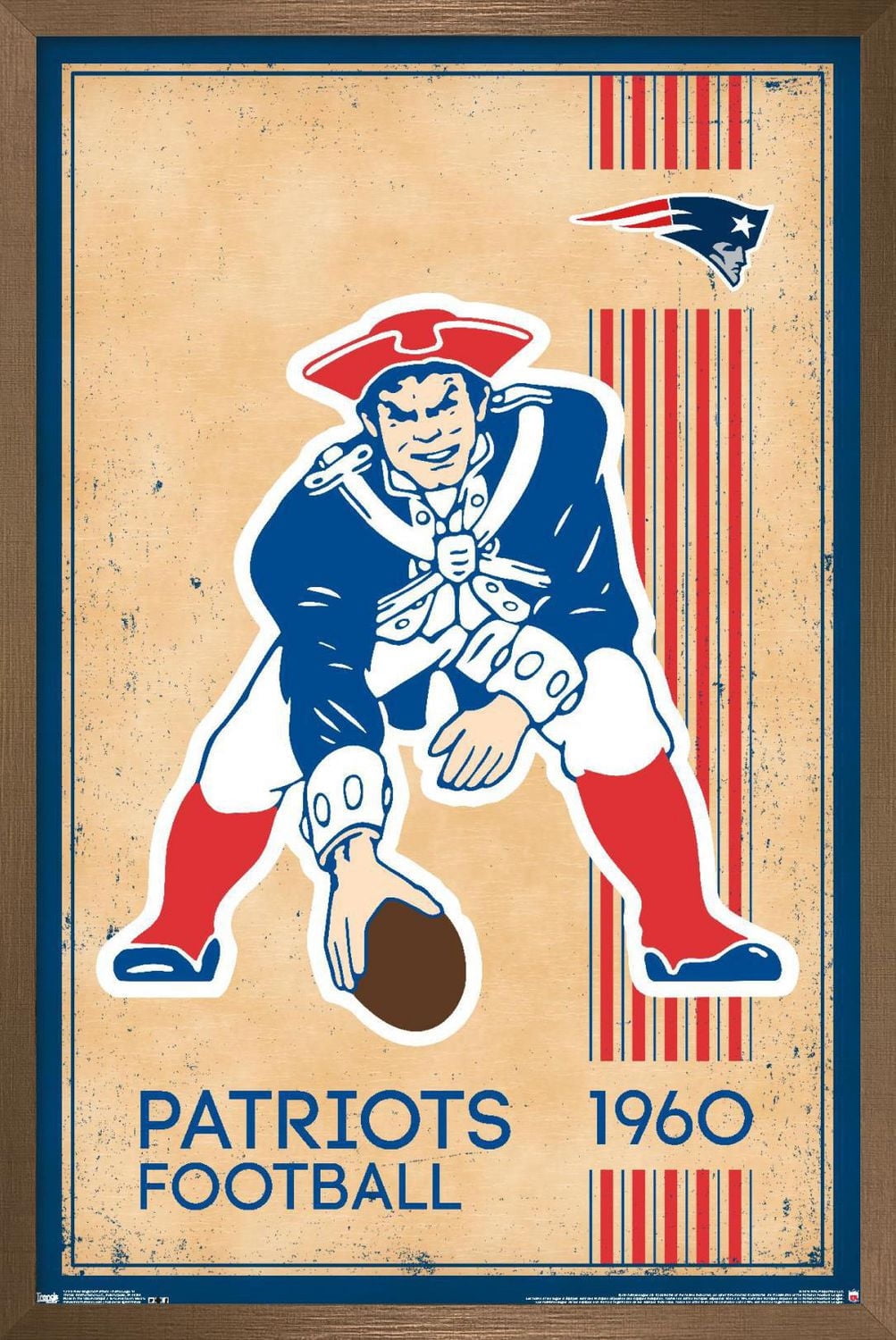 Patriots de la Nouvelle-Angleterre de la NFL - Logo rétro 14