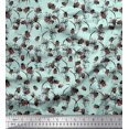thumbnail image 1 of Soimoi Polyester Crepe Fabric Brush Stroke & Insect Print Fabric by The Yards 42 Inch Wide, 1 of 3