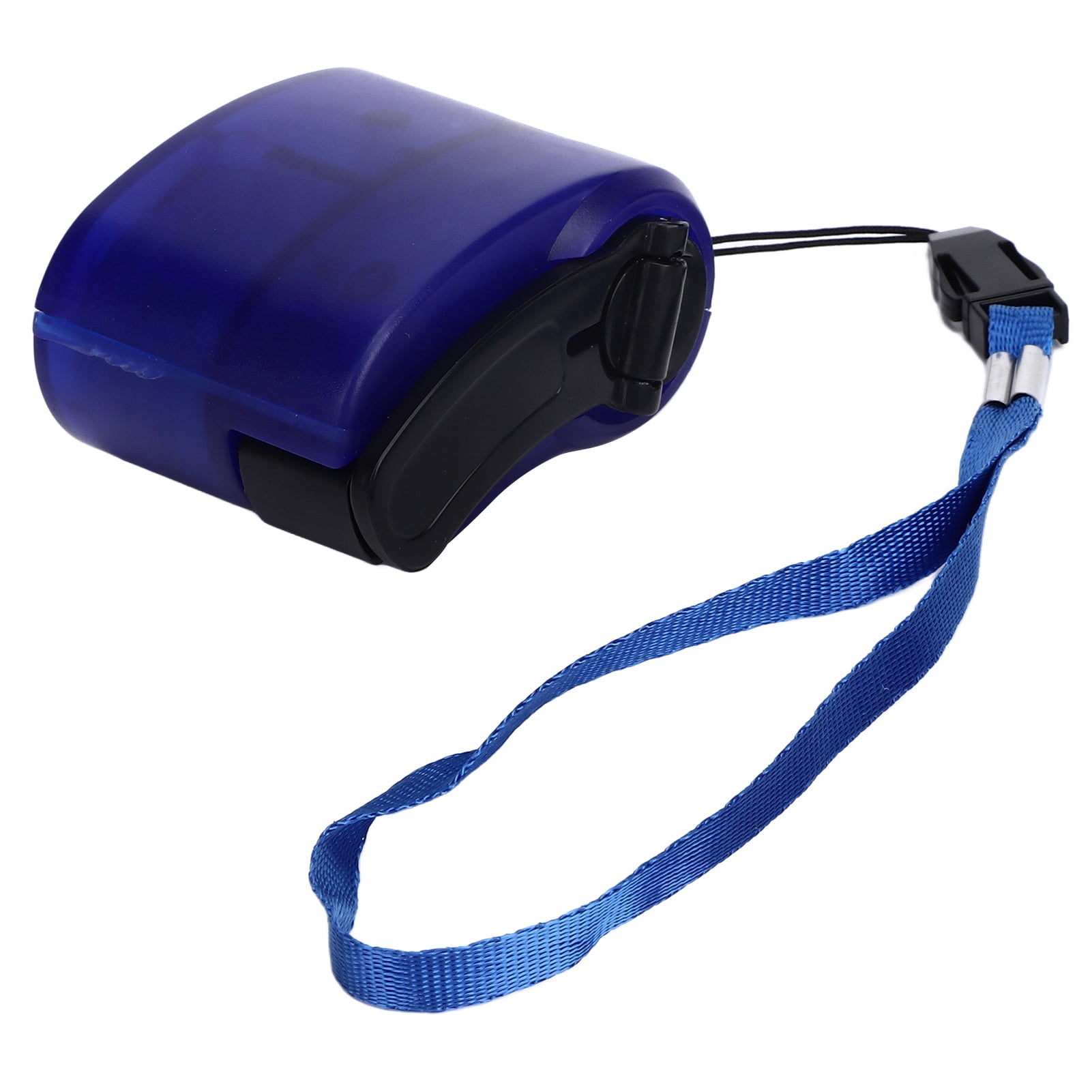 Portable Emergency Hand Crank Power with LED Flashlight Phone Charger Rechargeable Hand Power USB Charger for Home Outdoor Hiking Camping[Blue]