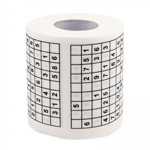 Rongfmy 5xSudoku Toilet Paper Roll for Puzzling Puzzle Toilet Paper Funny Toilet Paper 5 Pcs