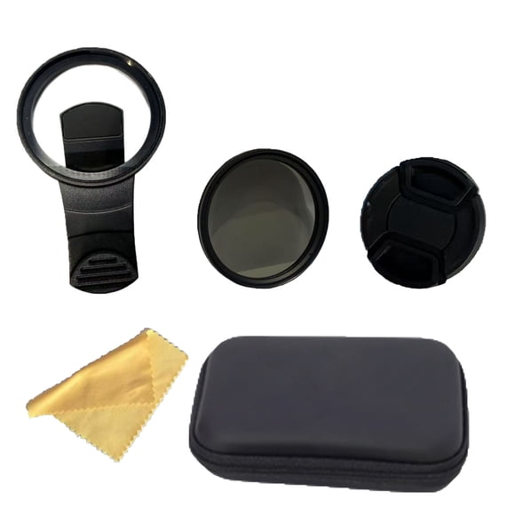 PpgejGEK 52mm Polarizing Filter for Smartphone Camera Eliminates Reflections and Glare Restores True Colors for Outdoor Photography Glass Plastic