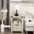 thumbnail image 4 of HOMCOM Table d'Appoint Style Ferme avec Tiroir de Rangement, Étagère Ouverte, 4 of 10