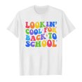 thumbnail image 3 of WEAIXIMIUNG Chemises de Sport pour Filles 10-12 Ans Rentrée des Classes Saison Imprimé Graphique Col Rond Manches Courtes T-Shirt Décontracté d'Été, 3 of 4