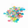 thumbnail image 2 of 500 Pack - Colorful Luminous Garden Outdoor Decoration Fish Tank Aquarium Glow Stones - Path Lighting Versatile Landscape Accents Long, JKODE, 2 of 9
