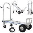 thumbnail image 1 of 3 In 1 Folding Hand Truck Dolly 770 lbs Capacity Convertible Utility Cart with 4 Wheels Elastic Rope Aluminum Foldable Hand Cart for Moving, 1 of 6