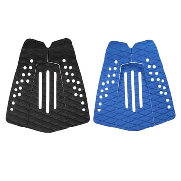 Ruiboury 3Pcs Plate-Forme Planche de Surf Antidérapante Tapis de Pied Longboard Pads Résistants Surf Accessoires Accessoires Bleu