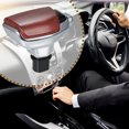 thumbnail image 4 of Labymos Car Modified Automatic Stick Gear Shift Knob Gear Shift Lever Shifter Short Lever Brown, 4 of 8