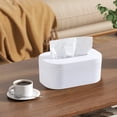 thumbnail image 3 of Tissue Cover Box with Cellphone Holder Facial Paper Organizer for Kitchen Bathroom Vanity Countertop Bedroom Dresser Gift, 3 of 6