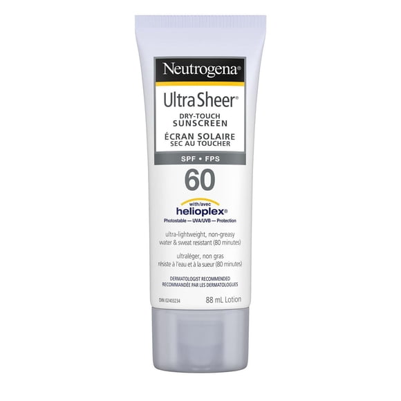 Neutrogena Lotion Écran Solaire Fps 60, Ultra Sheer Sec au Toucher