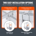 thumbnail image 3 of VEVOR Boat Trailer Guide, 20.5” Adjustable Design Trailer Guide Poles, 2PCS Rustproof Galvanized Steel Trailer Guide, Heavy Duty Roller Guide, for Ski Boat, Fishing Boat or Sailboat Trailer 2024, 3 of 9