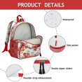 thumbnail image 3 of Floral and Leopard Print Students Backpack - Rustic Country Style with Bright Boho Sunflower and Butterfly Illustration, Lightweight and Durable for School, 3 of 5