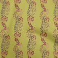 thumbnail image 1 of oneOone Cotton Poplin Lime Green Fabric Leaves Craft Projects Decor Fabric Printed By The Yard 56 Inch Wide, 1 of 4