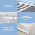 thumbnail image 4 of Yiwa Heavy Duty 6/10 Inch Low Profile Metal Bed Frame, Platform Foundation with Steel Slats, No Box Spring Needed, 4 of 6