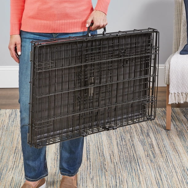 MidWest iCrate Double-Door Folding Dog Crate with Divider Panel