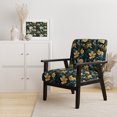 thumbnail image 2 of Designart "Twilight Serenity In The Tropics I" Gold Tropical Upholstered Accent Chair - Tropical Arm Chair For Bedroom, 2 of 7