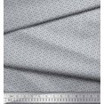 thumbnail image 2 of Soimoi Crepe Silk Fabric Geometric Small Printed Craft Fabric by The Yard 42 Inch Wide, 2 of 3