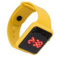 thumbnail image 4 of Sport Montre LED Écran Quadrate Forme Rétro-Éclairage Conception Numérique Enfants Regarder pour les Activités de Loisirs Jaune, 4 of 14