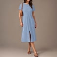 thumbnail image 4 of Womens Summer Dress Gradient Sleeveless V-Neck Maxi, 4 of 7