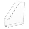 thumbnail image 3 of Clear Pet Magazine Holder Desk Organizer 9.8x3x10.6inch Folder Rack Organization, 3 of 8