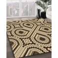thumbnail image 3 of Ahgly Company Tapis d'Intérieur Lavables à la Machine, Carrés, Transitionnels, Jaunes, Tapis de Zone, 3 Pieds Carré, 3 of 7