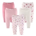 thumbnail image 1 of The Peanutshell Pantalon pour Bébé Fille, Lot de 5, Rainbow Safari, 1 of 7