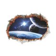 thumbnail image 1 of fastboy Sticker Wallpapers Wall Decals Interstellar Planet Broken Art Mural, 1 of 6
