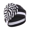 thumbnail image 2 of KIHOUT Beanies Hats Women India Hat Patchwork Braid Muslim Ruffle Chemo Hat Beanie Wrap Cap, 2 of 2